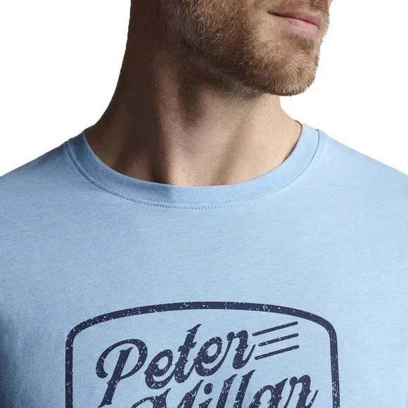 Peter Millar Shirt Mens XL Long Sleeve Crewneck Blue NWT - Picture 2 of 8